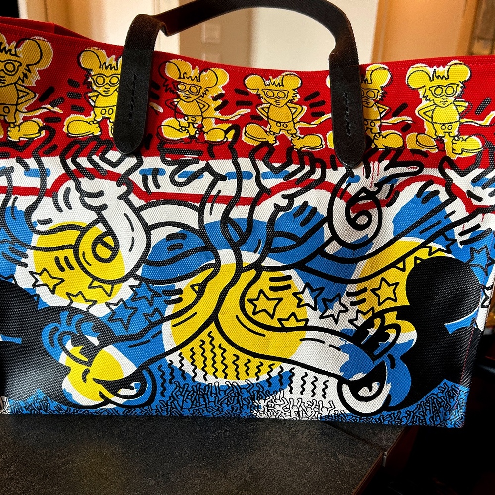 Coach Keith Haring Mickey Mouse Tote Bag